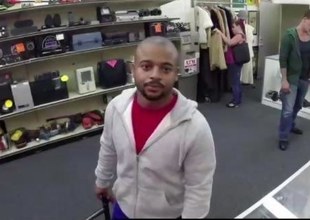 Black straight dude going gay for pawn shop cash